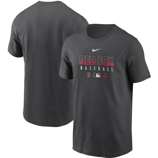 ナイキ メンズ Tシャツ Boston Red Sox Nike Authentic Collection Team Performance T-Shirt 半袖 Gray