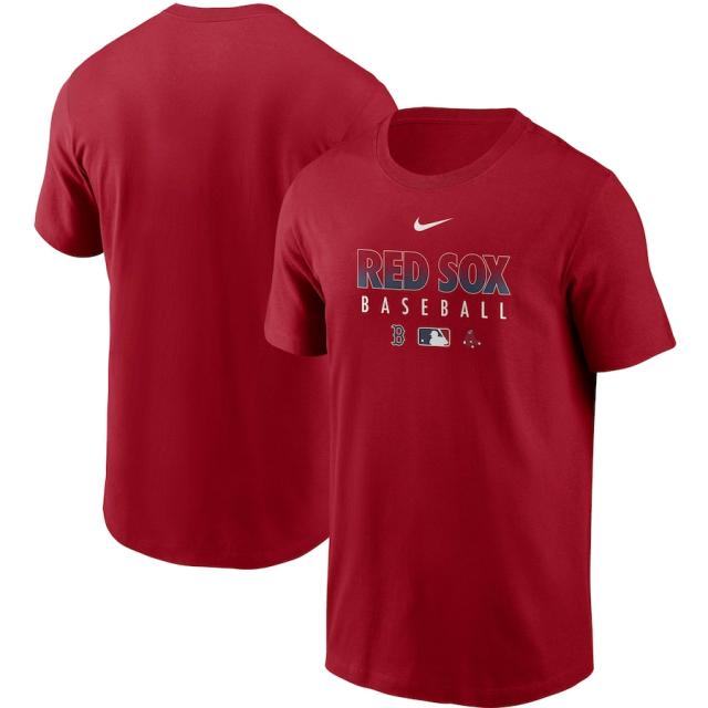 ナイキ メンズ Tシャツ Boston Red Sox Nike Authentic Collection Team Performance T-Shirt 半袖 Red