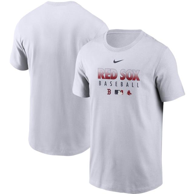 ナイキ メンズ Tシャツ Boston Red Sox Nike Authentic Collection Team Performance T-Shirt 半袖 White