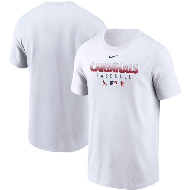 ナイキ メンズ St. Louis Cardinals Nike Authentic Collection Team Performance T-Shirt Tシャツ 半袖 White
