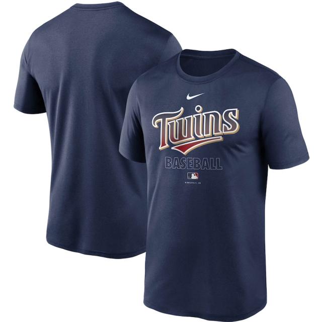 ナイキ メンズ Tシャツ Minnesota Twins Nike Authentic Collection Legend Performance T-Shirt 半袖 Navyの通販は 6,380円