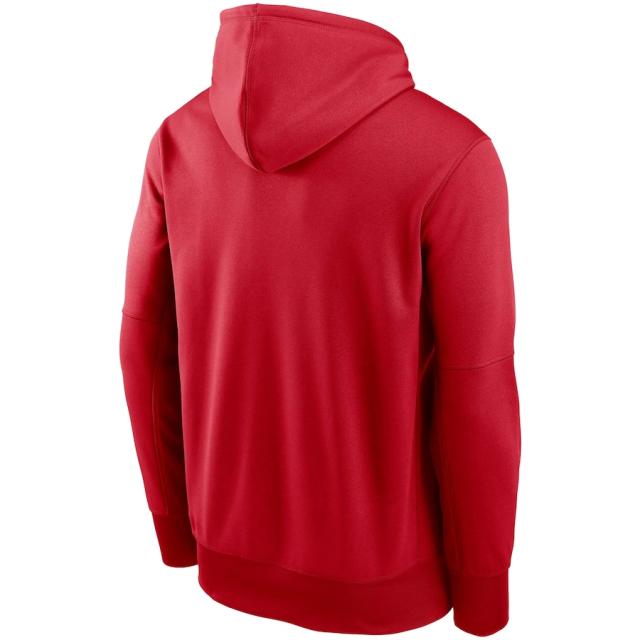ナイキ メンズ パーカー "Washington Nationals" Nike Authentic Collection Therma Performance Pullover Hoodie - Red_2