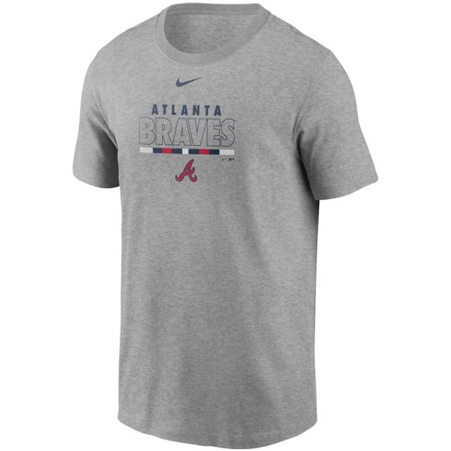 ナイキ メンズ Tシャツ Atlanta Braves Nike Color Bar T-Shirt 半袖 Grayの通販は