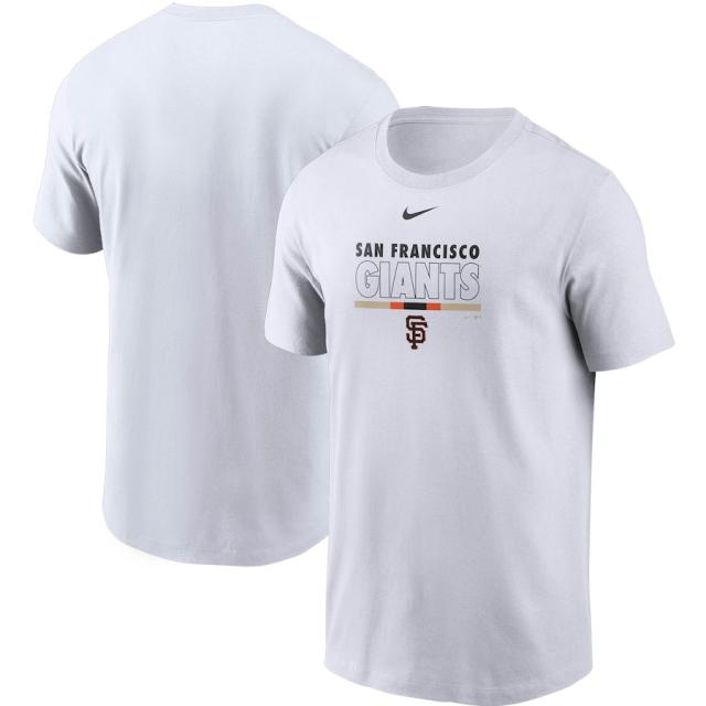 ナイキ メンズ San Francisco Giants Nike Color Bar T-Shirt Tシャツ 半袖 White