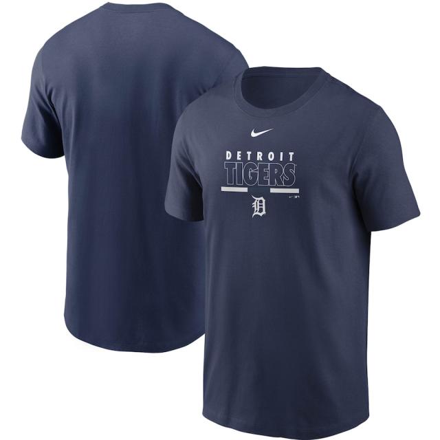 ナイキ メンズ Tシャツ Detroit Tigers Nike Color Bar T-Shirt 半袖 Navyの通販はTシャツ