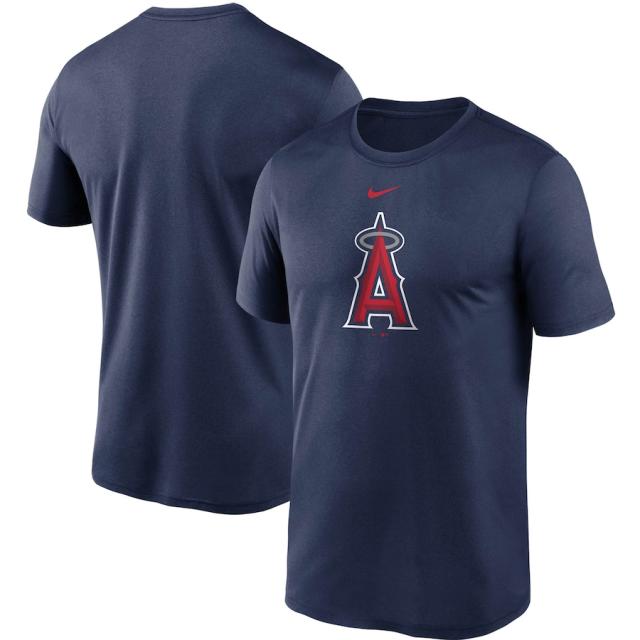ナイキ メンズ Tシャツ Los Angeles Angels Nike Team Large Logo Legend Performance T-Shirt 半袖 Navy