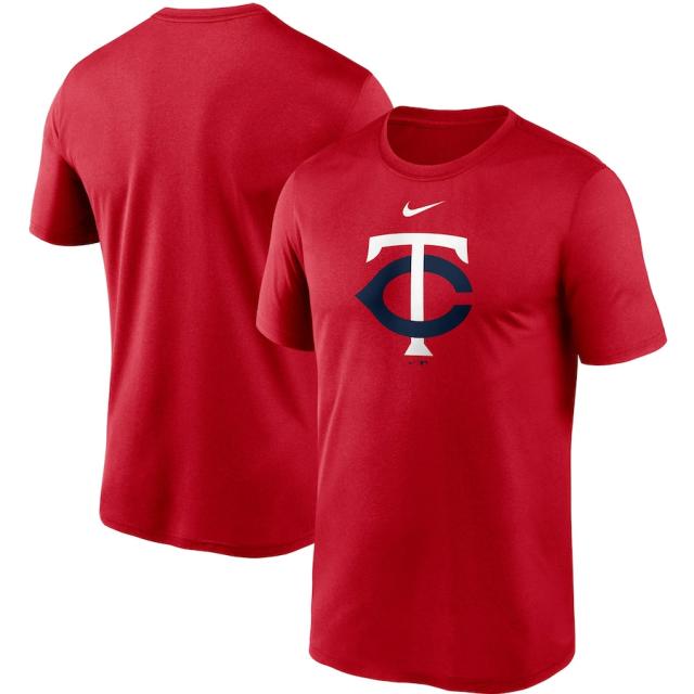 ナイキ メンズ Minnesota Twins Nike Team Large Logo Legend Performance T-Shirt Tシャツ 半袖 Red