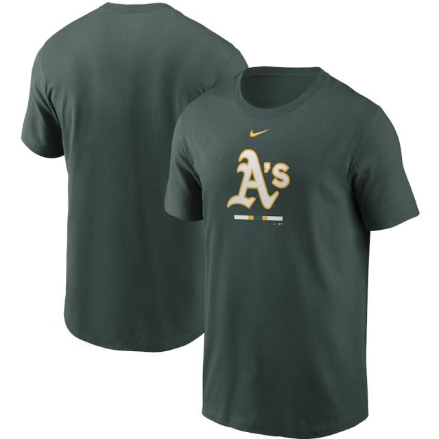 ナイキ メンズ Oakland Athletics Nike Legacy T-Shirt Tシャツ 半袖 Green