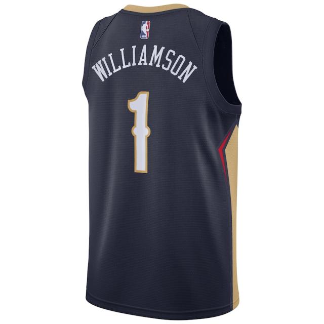 ナイキ メンズ プルオーバー Zion Williamson "New Orleans Pelicans" Nike 2019 NBA Draft First Round Pick Swingman Jersey Navy - Icon Edition
