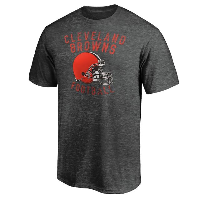 マジェスティック メンズ Tシャツ "Cleveland Browns" Majestic Showtime Logo T-Shirt - Heathered Charcoal_1