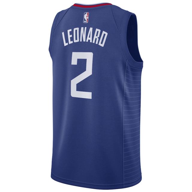 ナイキ メンズ プルオーバー Kawhi Leonard "天使の都市 Clippers" Nike 2019/20 Swingman Jersey Blue - Icon Edition