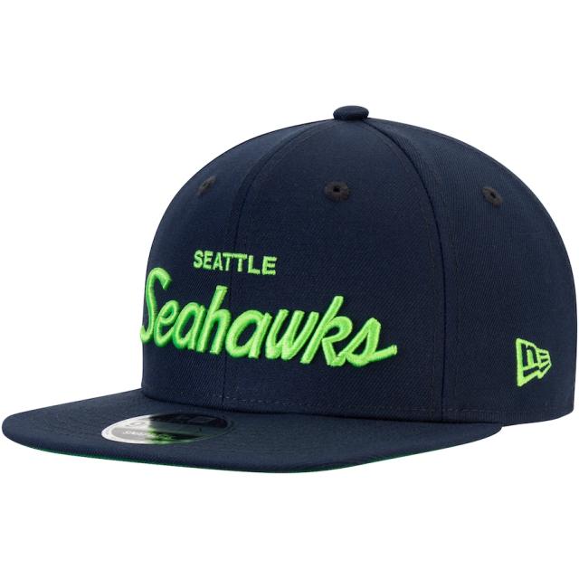 ニューエラ メンズ キャップ "Seattle Seahawks" New Era Griswold Original Fit 9FIFTY Snapback Hat ? Navyの通販は