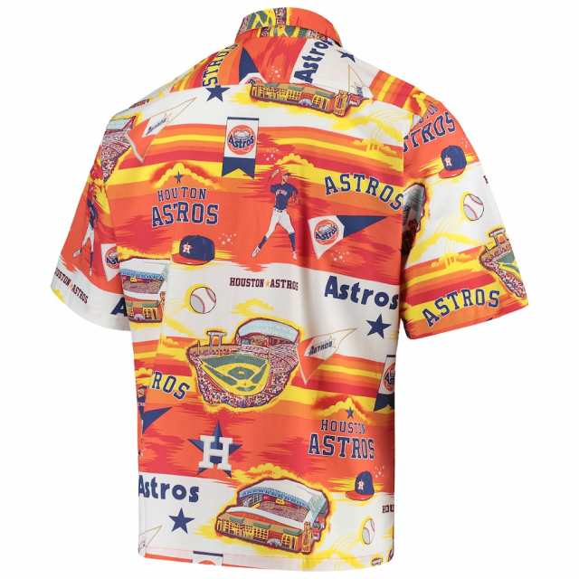 メンズ シャツ "Houston Astros" Reyn Spooner Scenic Button-Up Shirt - Orange