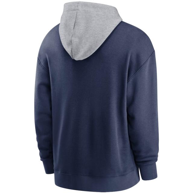 ナイキ メンズ パーカー "Minnesota Twins" Nike Heritage Tri-Blend Pullover Hoodie - Navy/Gray_2