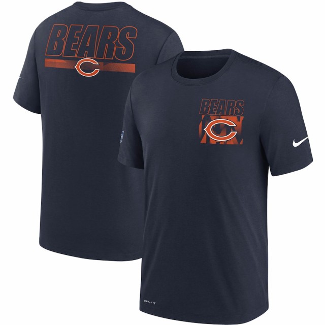 ナイキ メンズ Tシャツ "Chicago Bears" Nike Sideline Facility Playbook Performance T-Shirt - Navyの通販は