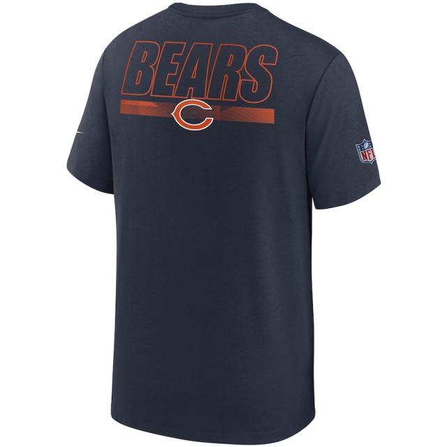 ナイキ メンズ Tシャツ "Chicago Bears" Nike Sideline Facility Playbook Performance T-Shirt - Navy_2