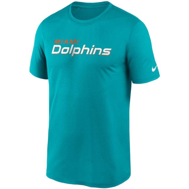 ナイキ メンズ Tシャツ "Miami Dolphins" Nike Fan Gear Legend Wordmark Performance T-Shirt - Aqua_1