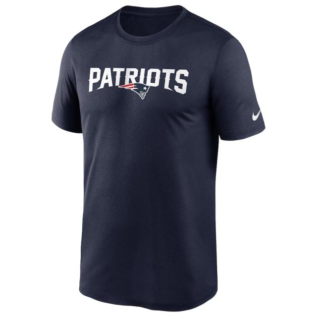 ナイキ メンズ Tシャツ "New England Patriots" Nike Fan Gear Legend Wordmark Performance T-Shirt - Navy_1