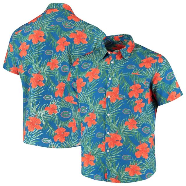 メンズ カジュアルシャツ "Florida Gators" Floral Button-Up Shirt - Royalの通販はバスケットボールウェア