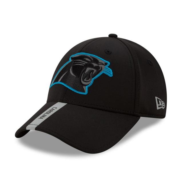 ニューエラ メンズ キャップ "Carolina Panthers" New Era 2020 NFL OTA Official 9FORTY Adjustable Hat - Black