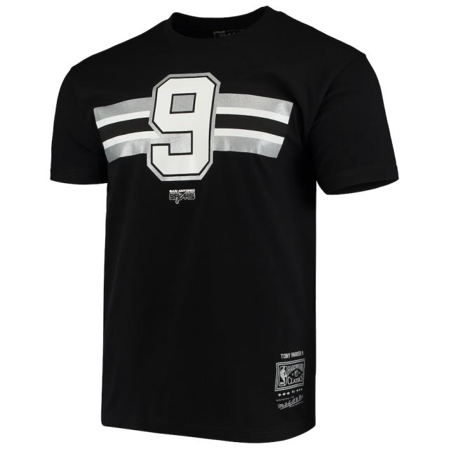 ミッチェル&ネス Tシャツ メンズ Mitchell & Ness トップス Brown ミッチェル＆ネス メンズ Tシャツ Tony Parker San Antonio Spurs