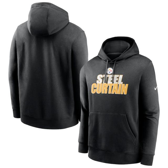 メンズ フーディ "Pittsburgh Steelers" Nike Fan Gear Local Club Pullover Hoodie - Blackの通販は