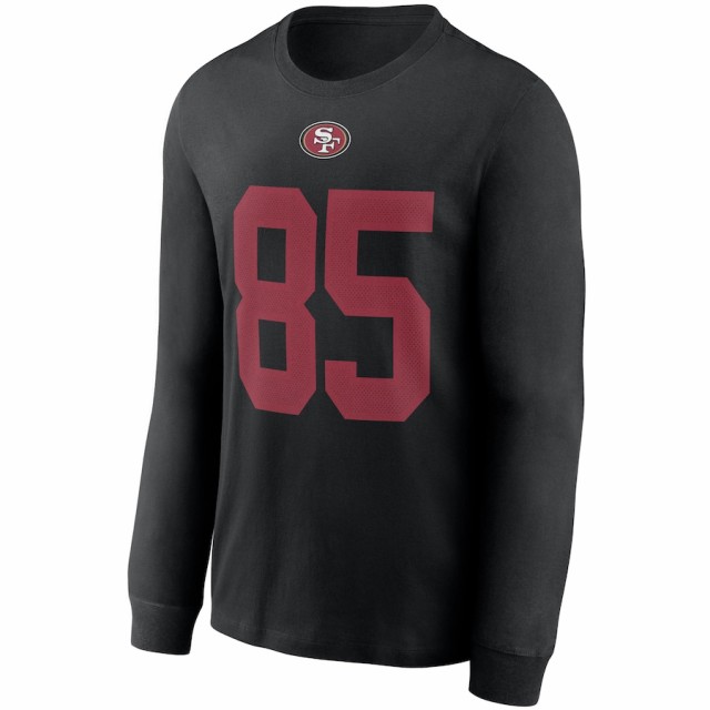 メンズ Tシャツ 長袖 ロンT George Kittle "San Francisco 49ers" Nike Player Name & Number Long Sleeve T-Shirt - Blackの通販は メンズ Tシャツ 長袖 ロンT George Kittle "San Francisco 49ers" Nike Player Name & Number Long Sleeve T-Shirt - Blackの通販は
