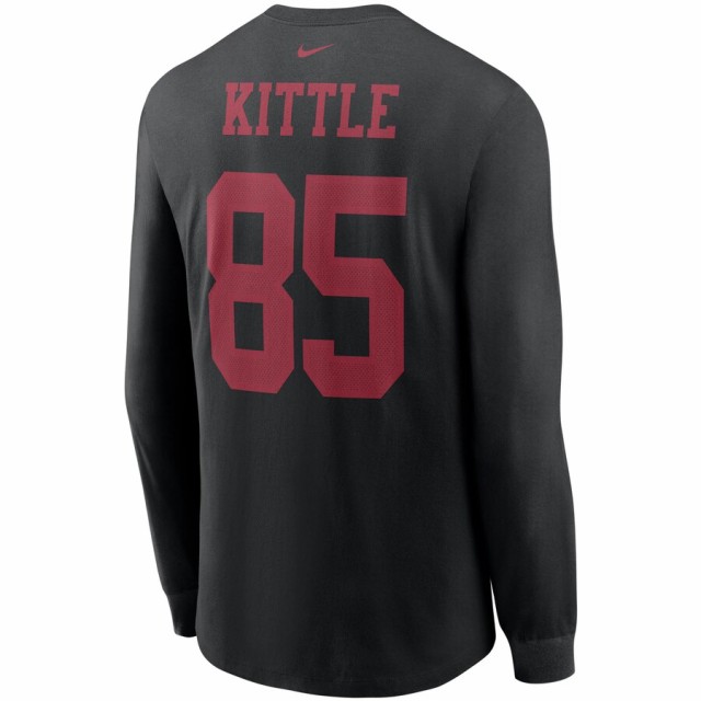 メンズ Tシャツ 長袖 ロンT George Kittle "San Francisco 49ers" Nike Player Name & Number Long Sleeve T-Shirt - Blackの通販は メンズ Tシャツ 長袖 ロンT George Kittle "San Francisco 49ers" Nike Player Name & Number Long Sleeve T-Shirt - Blackの通販は