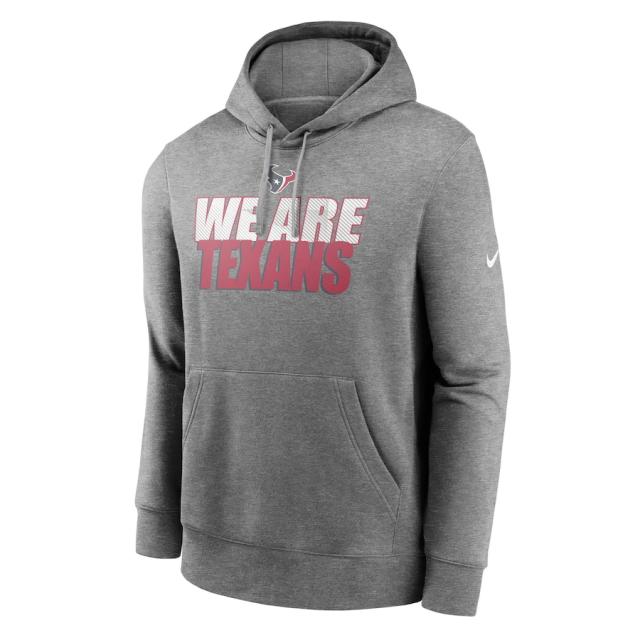 ナイキ メンズ パーカー "Houston Texans" Nike Fan Gear Local Club Pullover Hoodie - Heathered Gray_1