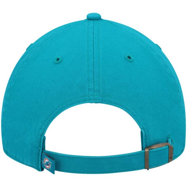 メンズ キャップ "Miami Dolphins" '47 Primary Clean Up Adjustable Hat - Aqua_3