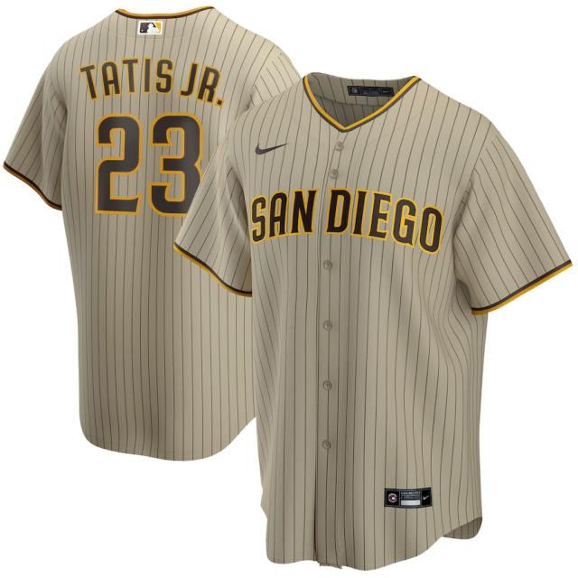 ナイキ メンズ Tシャツ Fernando Tatis Jr. ”San Diego Padres" Nike Alternate Replica Player Jersey - Tan 41,250円