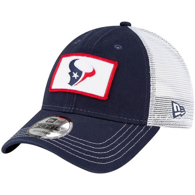 ニューエラ メンズ キャップ "Houston Texans" New Era Jammer Trucker 9FORTY Snapback Hat - Navyの通販は