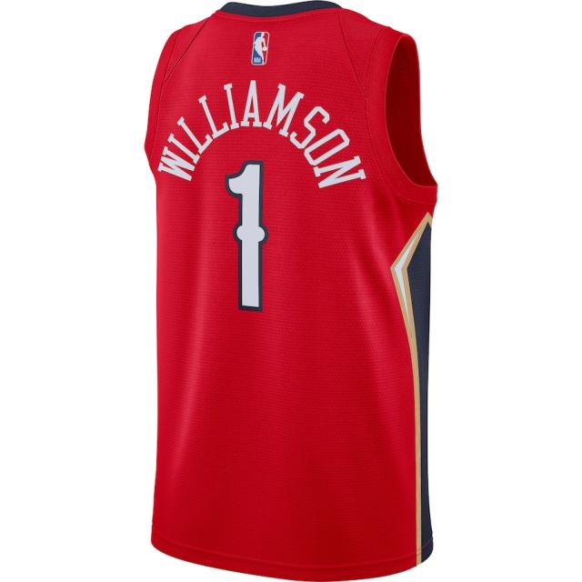 メンズ ジャージ Zion Williamson "New Orleans Pelicans" Jordan Brand 2020/21 Swingman Jersey - Statement Edition - Red_2