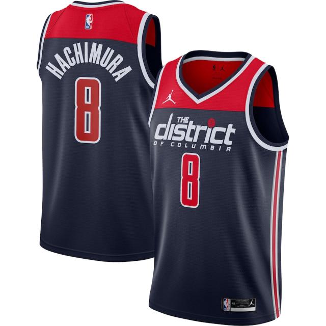 メンズ ジャージ Rui Hachimura "Washington Wizards" Jordan Brand 2020/21 Swingman Player Jersey - Statement Edition - Navyの通販は