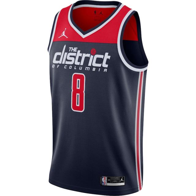 メンズ ジャージ Rui Hachimura "Washington Wizards" Jordan Brand 2020/21 Swingman Player Jersey - Statement Edition - Navy