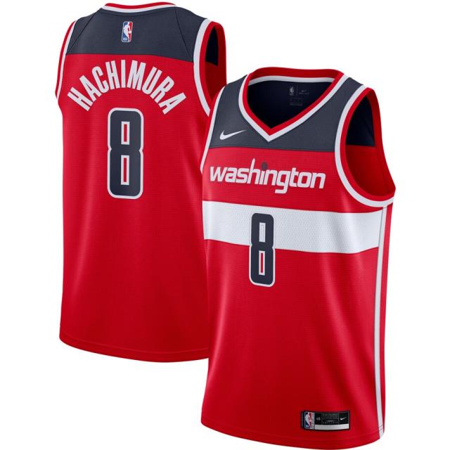 ナイキ メンズ ジャージ Rui Hachimura "Washington Wizards" Nike 2020/21 Swingman Jersey - Red - Icon Editionの通販は 17,338円
