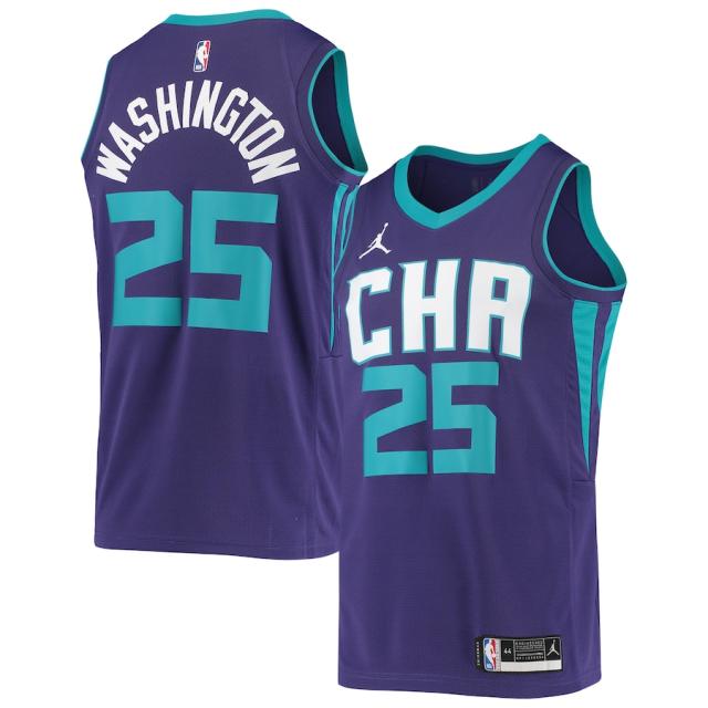 メンズ ジャージ PJ Washington Jr. "Charlotte Hornets" Jordan Brand 2020/21 Swingman Jersey - Statement Edition - Purple 24,860円