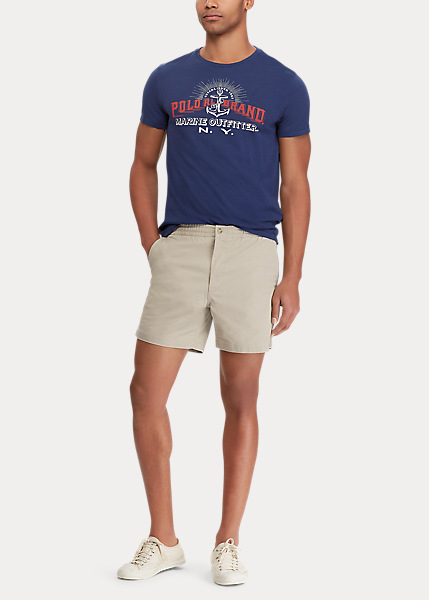 ポロ ラルフローレン メンズ Polo Ralph Lauren Classic Twill Polo Prepster ハーフパンツ ショーツ Khaki Tan_1
