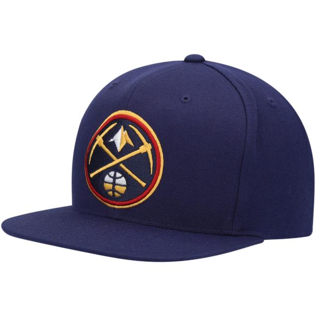 ミッチェル＆ネス メンズ キャップ "Denver Nuggets" Mitchell & Ness Team Ground Snapback Hat - Navyの通販は 10,010円