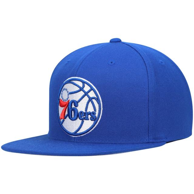 ミッチェル＆ネス メンズ キャップ "Philadelphia 76ers" Mitchell & Ness Team Ground Snapback Hat - Royalの通販は 10,010円