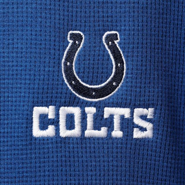 メンズ Tシャツ 長袖 ロンT "Indianapolis Colts" Maverick Thermal Henley Long Sleeve T-Shirt - Royal_3