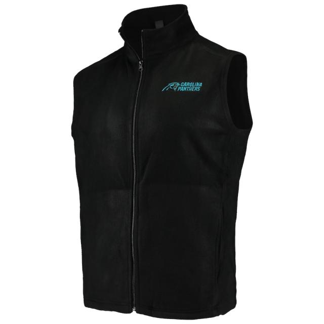 メンズ ベスト "Carolina Panthers" Houston Fleece Full-Zip Vest - Black_1