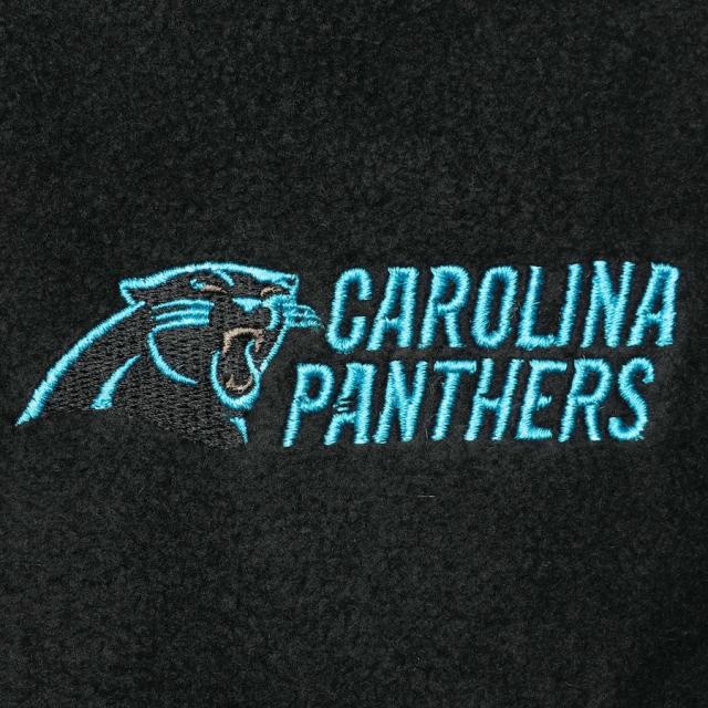 メンズ ベスト "Carolina Panthers" Houston Fleece Full-Zip Vest - Black_3