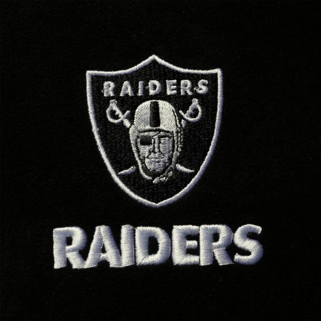 メンズ ベスト "Las Vegas Raiders" Houston Fleece Full-Zip Vest - Black_3