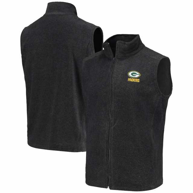メンズ ベスト "Green Bay Packers" Houston Fleece Team Full-Zip Vest - Grayの通販は