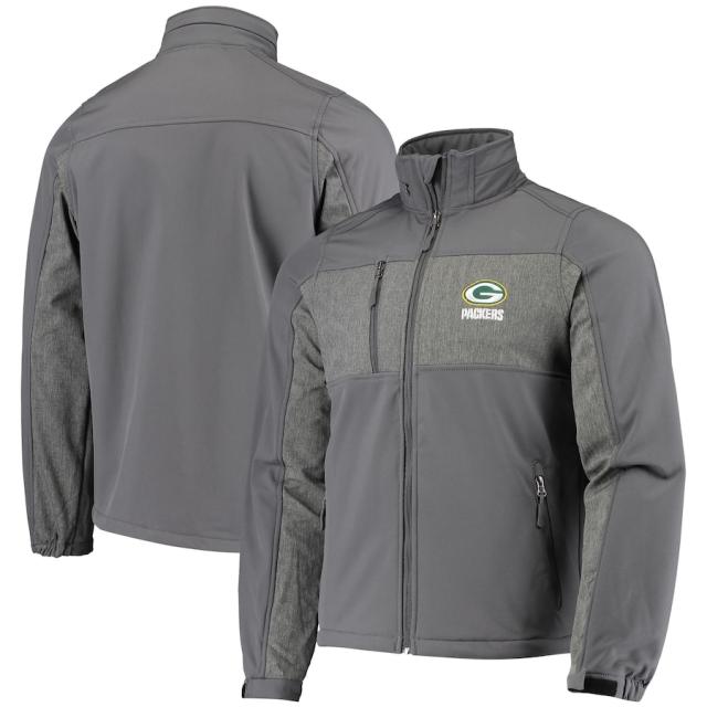 メンズ ジャケット "Green Bay Packers" Zephyr Softshell Full-Zip Jacket - Graphiteの通販は