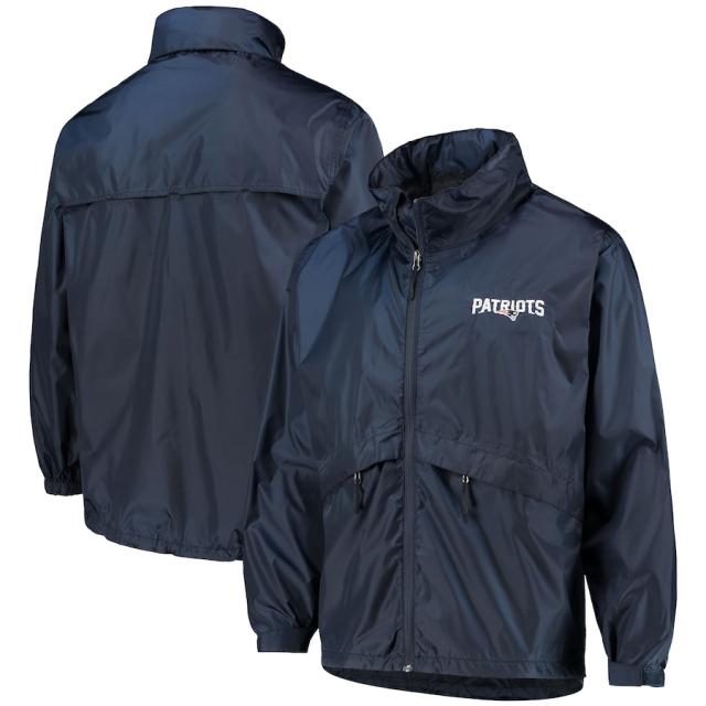 メンズ ジャケット "New England Patriots" Sportsman Waterproof Packable Full-Zip Jacket - Navyの通販は 13,169円