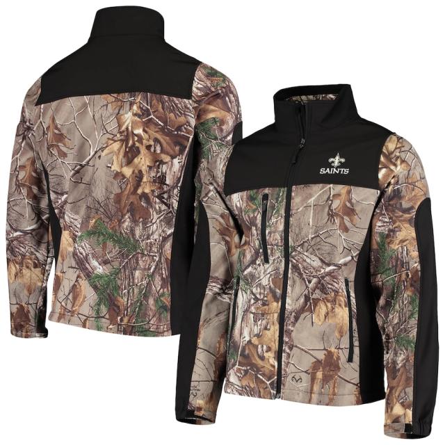 メンズ ジャケット "New Orleans Saints" Hunter Softshell Full-Zip Jacket - Realtree Camo/Blackの通販は