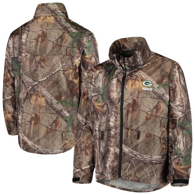 メンズ ジャケット "Green Bay Packers" Sportsman Waterproof Packable Full-Zip Jacket - Realtree Camoの通販は