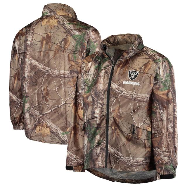 メンズ ジャケット "Las Vegas Raiders" Sportsman Waterproof Packable Full-Zip Jacket - Realtree Camoの通販は